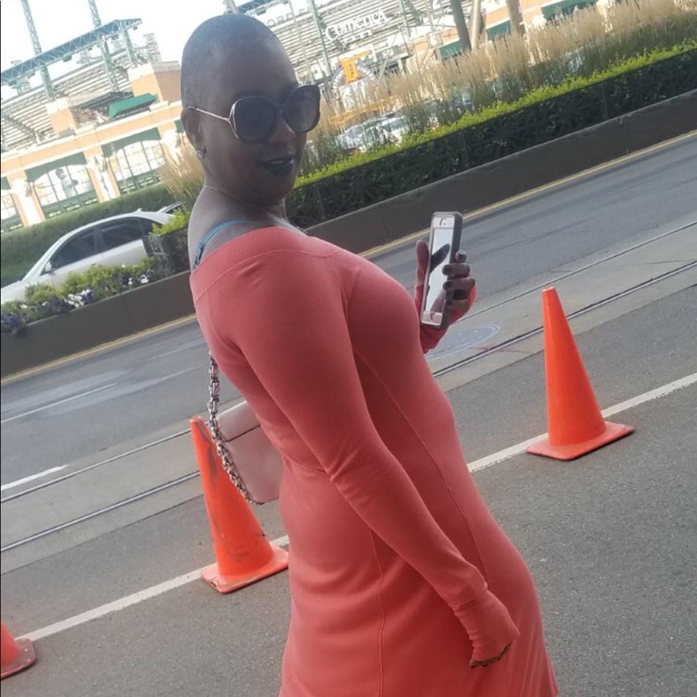 Beautiful coral dress